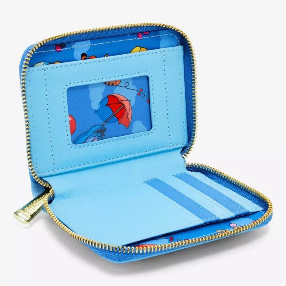 Loungefly Disney Winnie The Pooh Wallet Balloon Characters Zip Around - Picture 3 of 4